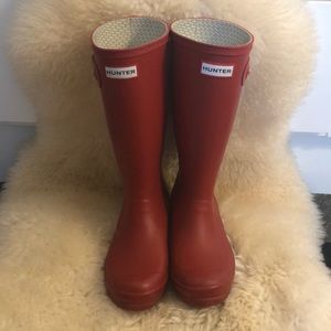 Red Hunter Boots